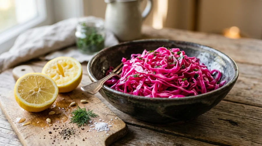 Chou rouge mariné : la technique express pour sublimer vos Poké Bowls