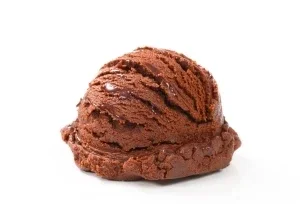 Glace au chocolat noir