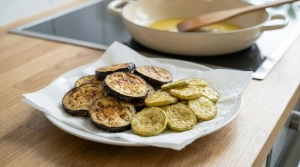 Étape 9: Réservez les courgettes cuites avec les aubergine...