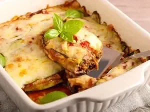 Gratin de courgettes et aubergines