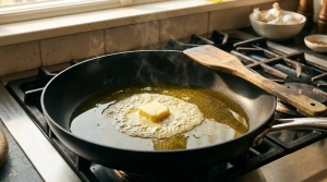 Étape 5: Faites chauffer l'huile d'olive et le beurre dans ...
