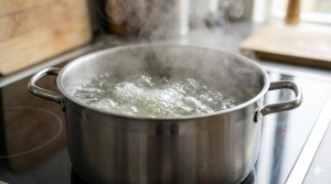 Étape 3: Portez un grand volume d'eau salée à ébullition...