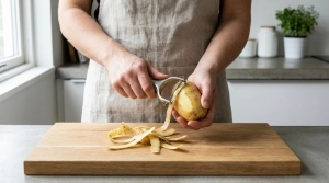 Étape 1: Épluchez soigneusement les pommes de terre à l'a...