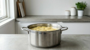 Étape 4: Déposez les morceaux dans une grande casserole et...