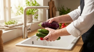 Étape 1: Lavez soigneusement tous les légumes à l'eau cla...