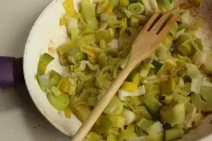 Fondue de poireaux crémeuse