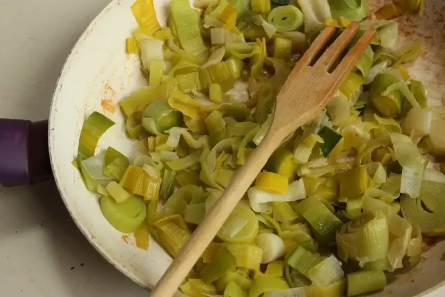 Fondue de poireaux crémeuse