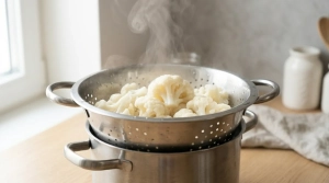 Étape 4: Égouttez très soigneusement le chou-fleur dans u...