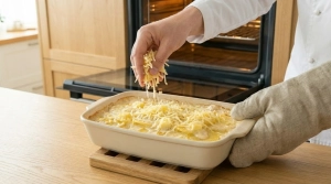 Étape 20: Sortez le plat du four et parsemez généreusement...