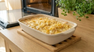 Étape 23: Sortez le gratin du four et laissez-le reposer 5 �...