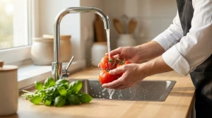 Étape 1: Lavez soigneusement les tomates sous l'eau froide ...