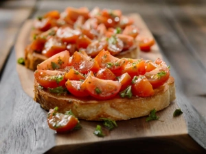 Bruschetta à la Tomate et Basilic Frais