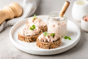 Verrines de mousse de thon