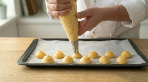 Étape 10: Sur une plaque recouverte de papier sulfurisé, po...