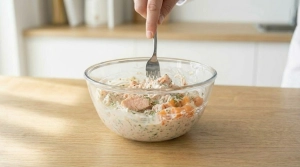 Étape 12: Mélangez vigoureusement à la fourchette pour bie...