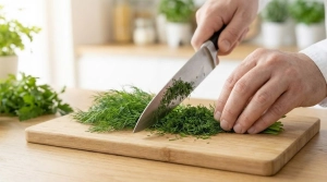 Étape 8: Ciselez finement l'aneth frais....