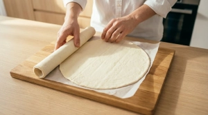 Étape 2: Déroulez la pâte feuilletée sur votre plan de t...