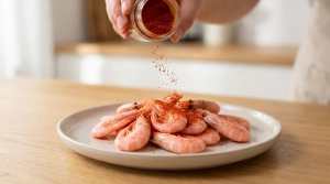 Étape 11: Saupoudrez légèrement les crevettes de paprika p...