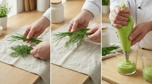 Étape 8: Lavez et séchez délicatement les herbes fraîche...
