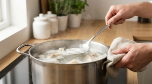 Étape 1: Placez la morue dans une grande casserole d'eau fr...