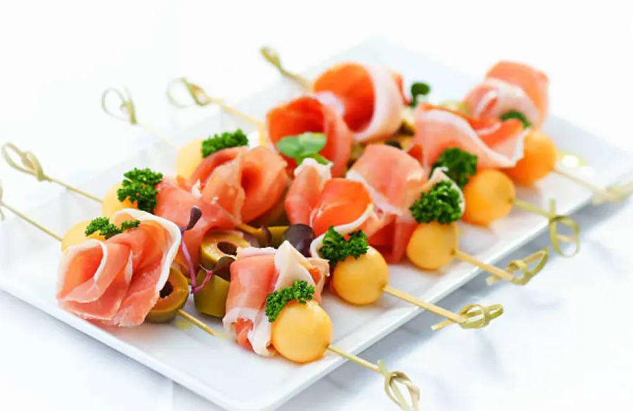 Brochettes melon et jambon de pays - Image 2