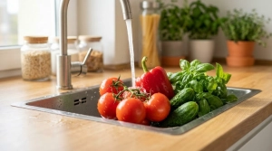 Étape 1: Lavez soigneusement les tomates, le poivron rouge,...