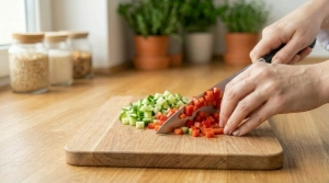 Étape 14: Pendant que la soupe refroidit, reprenez les légu...