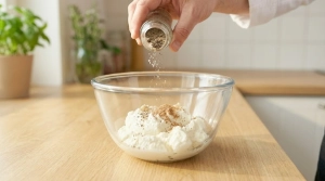 Étape 7: Dans un saladier, versez la ricotta, le sel, le po...