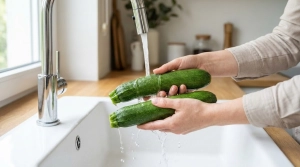 Étape 1: Lavez soigneusement les courgettes à l'eau froide...