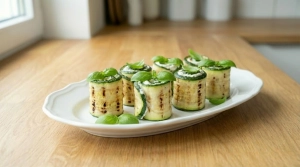 Étape 17: Dressez les rouleaux dans un plat, décorez avec q...