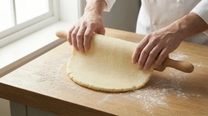 Étape 12: Enroulez délicatement la pâte autour du rouleau ...