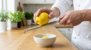Étape 1: Zestez finement le citron à l'aide du zesteur pou...