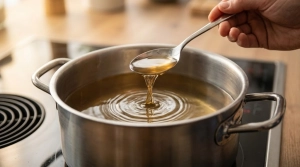 Étape 6: Ajoutez le vinaigre de cidre et portez doucement �...