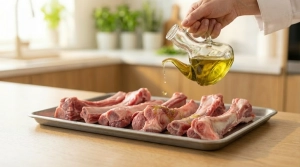 Étape 6: Arrosez les os avec un filet d'huile d'olive pour ...