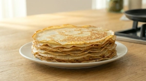Étape 14: Débarrassez la crêpe sur une assiette et répét...