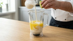 Étape 5: Ajoutez le lait de coco, le sucre de canne et le f...