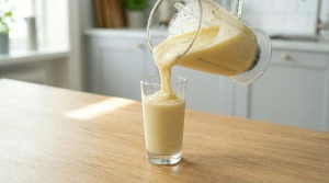 Étape 8: Versez immédiatement la préparation givrée dans...