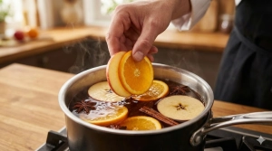 Étape 13: Ajoutez les rondelles de pomme et d'orange réserv...