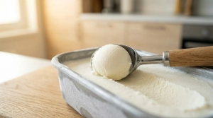 Étape 4: Prélevez de belles boules de glace à la vanille....