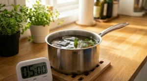 Étape 5: Laissez infuser le tout pendant exactement 5 minut...
