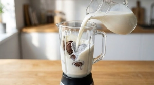 Étape 7: Versez le lait entier bien froid par-dessus les au...