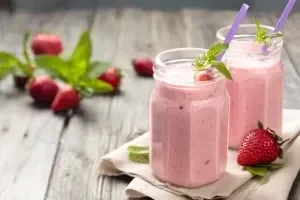 Milkshake à la fraise