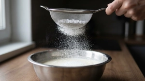 Étape 3: Ajoutez le sucre glace tamisé pour éviter les gr...