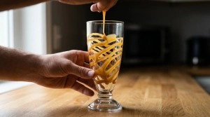 Étape 6: Préparez les verres en faisant couler un filet de...