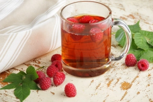 Thé glacé à la framboise