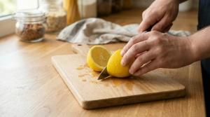 Étape 2: Coupez le citron en deux et pressez-le pour en ext...