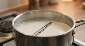 Étape 5: Portez le lait à ébullition avec la gousse et le...