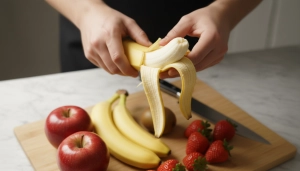 Étape 8: Épluchez les bananes et retirez les filaments év...