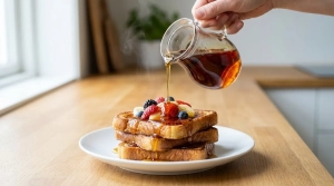 Étape 11: Nappez le tout d'un filet de sirop d'érable pour ...