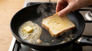 Étape 6: Faites chauffer une noisette de beurre dans la po�...